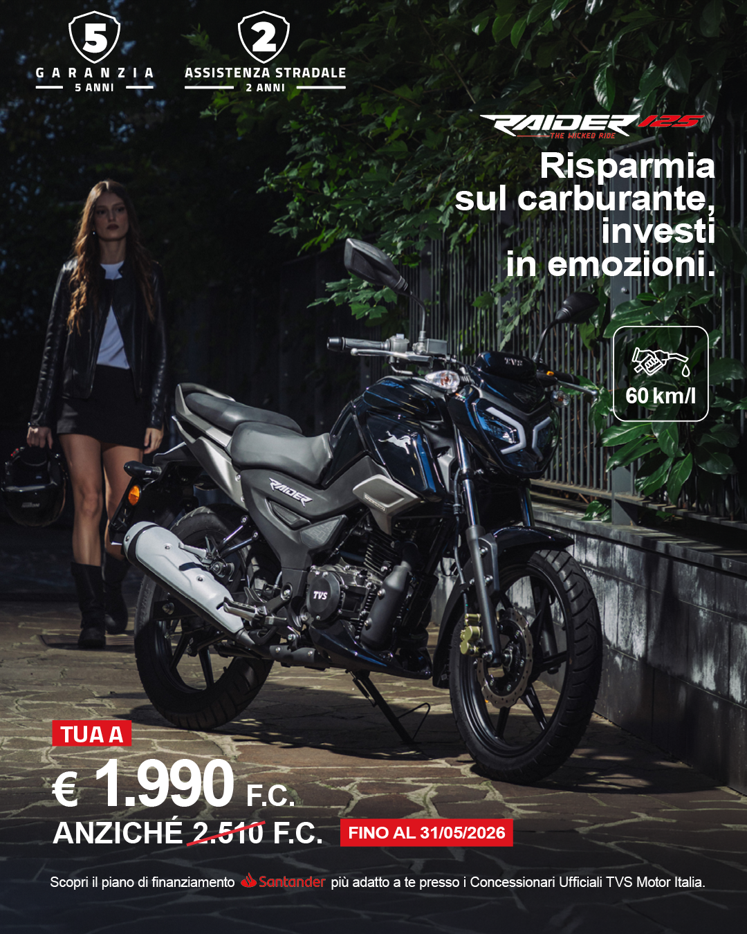 TVS Raider 125 - Maggio