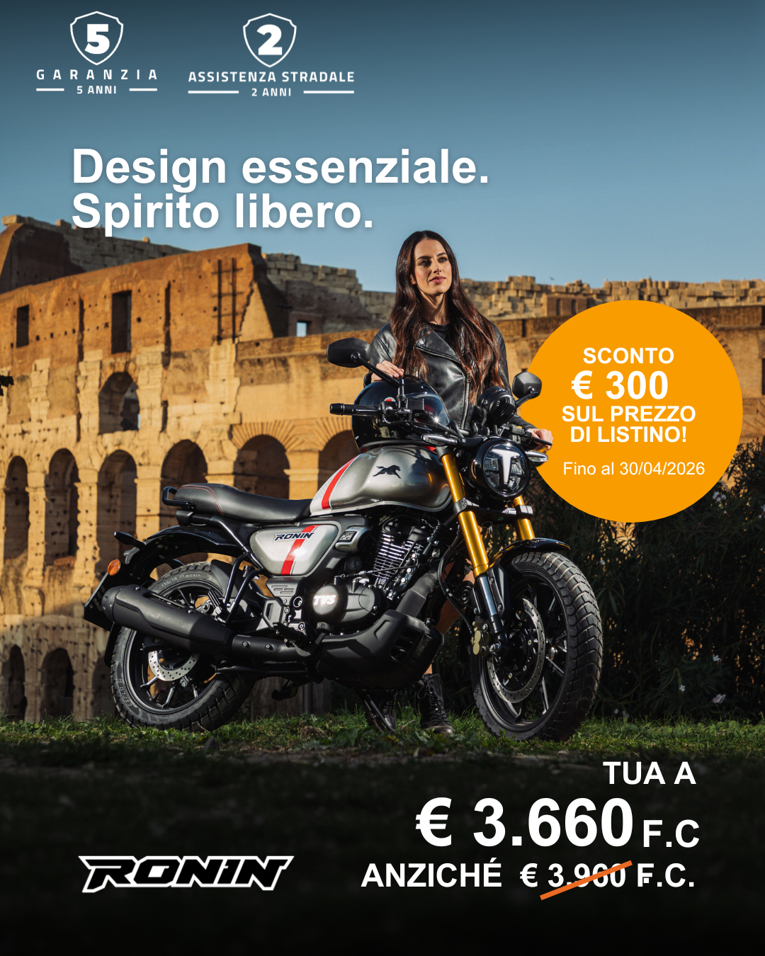 TVS RONIN PROMO MAGGIO